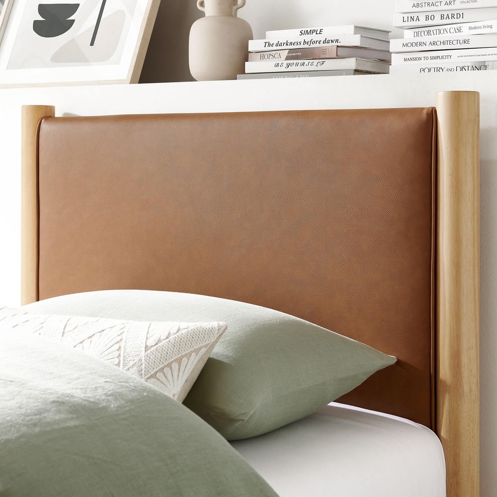 Maven Platform Bed in Tan Oak