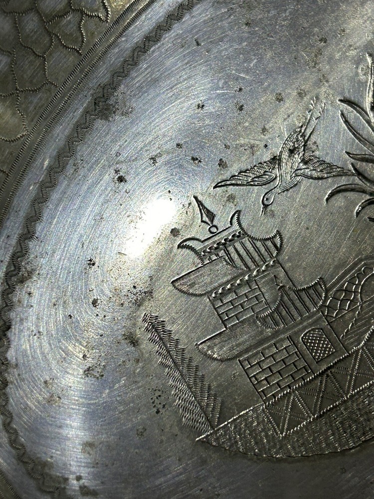 Silver Plated Large Swing Basket