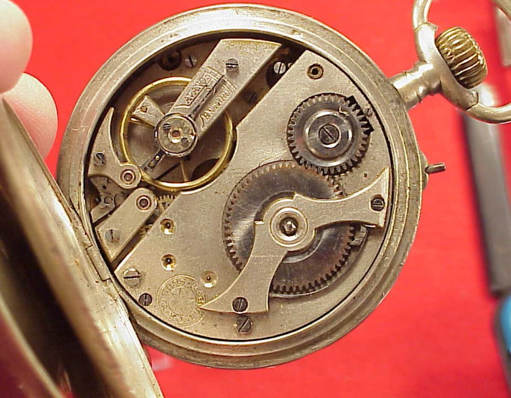 53mm REGOLATOR SCHENA NORTH AFRICA CAMPAIGN ROSKOPF SILVER POCKET WATCH