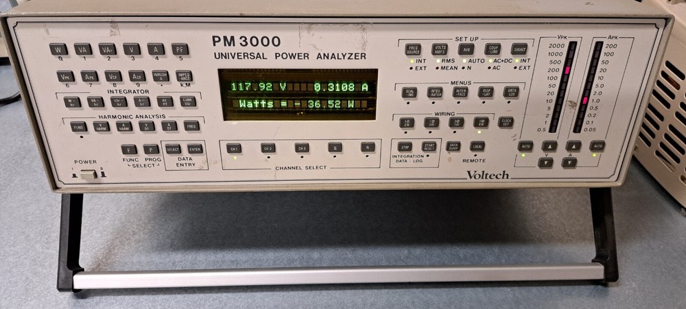 Voltech PM3000 3-Channel Universal Power Analyzer