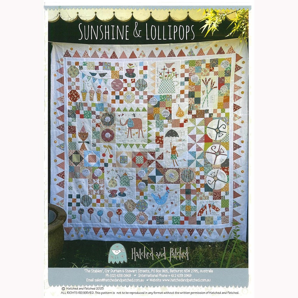 Sunshine & Lollipops Quilt Pattern by Anni Downs