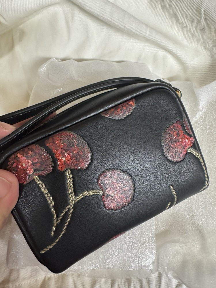 Coach Pouch Wristlet With Cherry Print CDF01