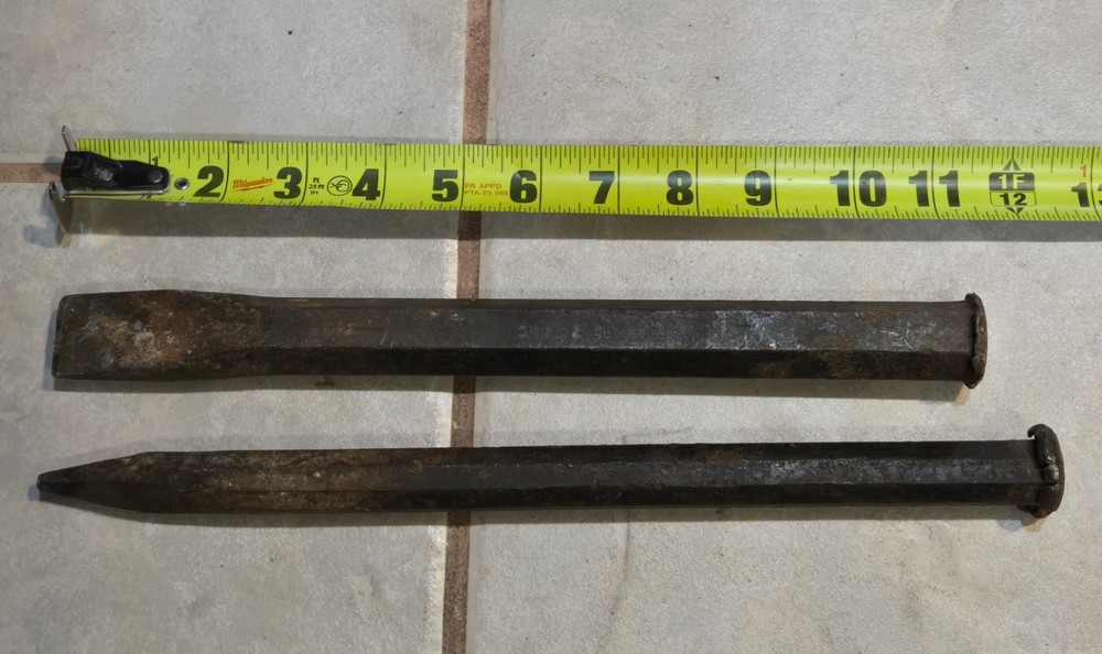 Vintage Two piece stone/brick chisel set