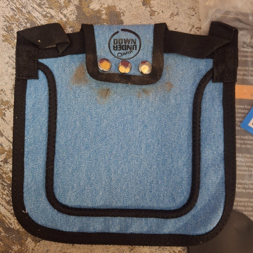 Down Under Outdoors Poultry Saddle Blue Chicken Saddle Shoulder Apron Protector
