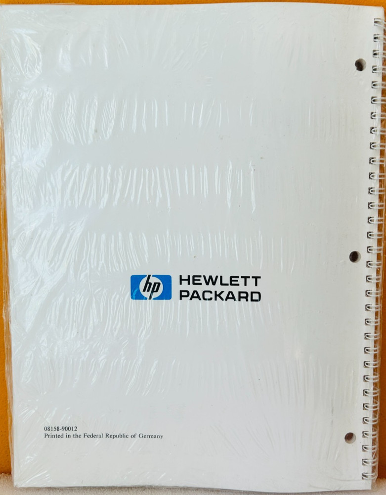 HP 08158-90012 HP8158B Optical Attenuator Operating & Programming Manual.