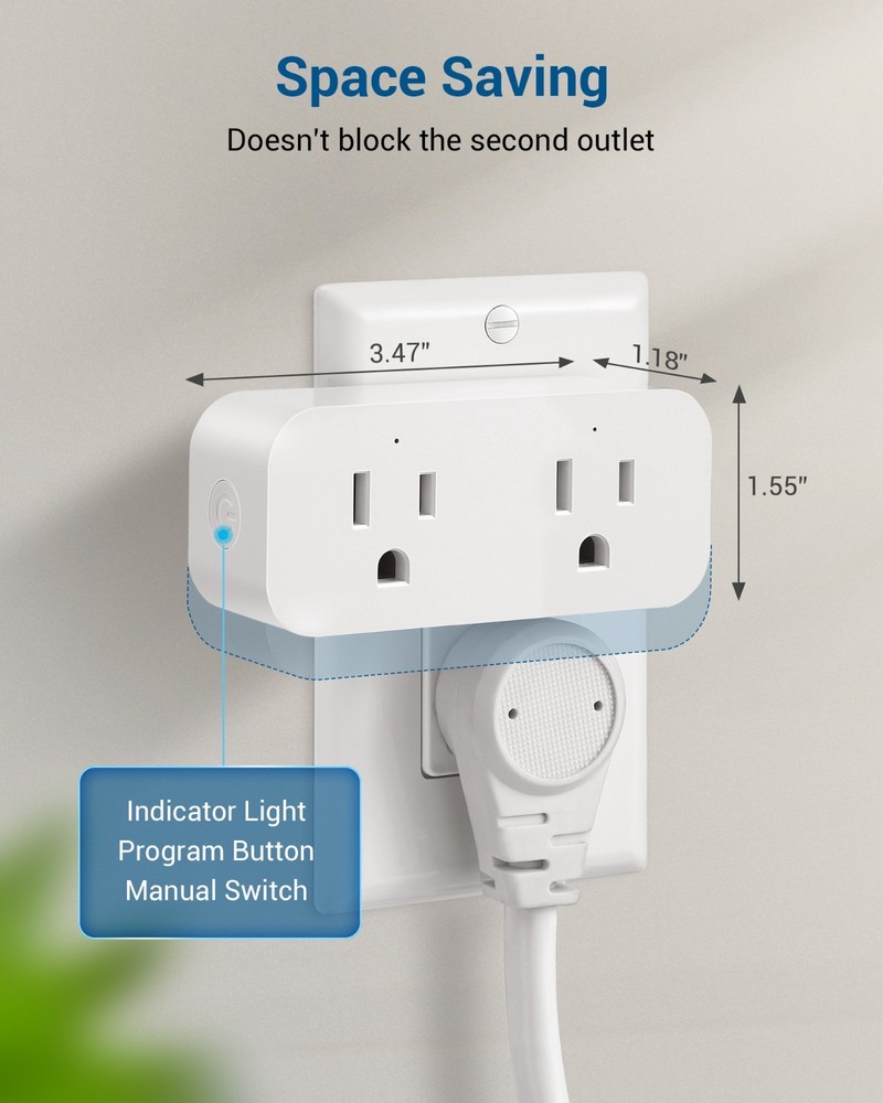 DEWENWILS Remote Control Outlet Wireless Light Switch, No Wiring, 100 Ft Range