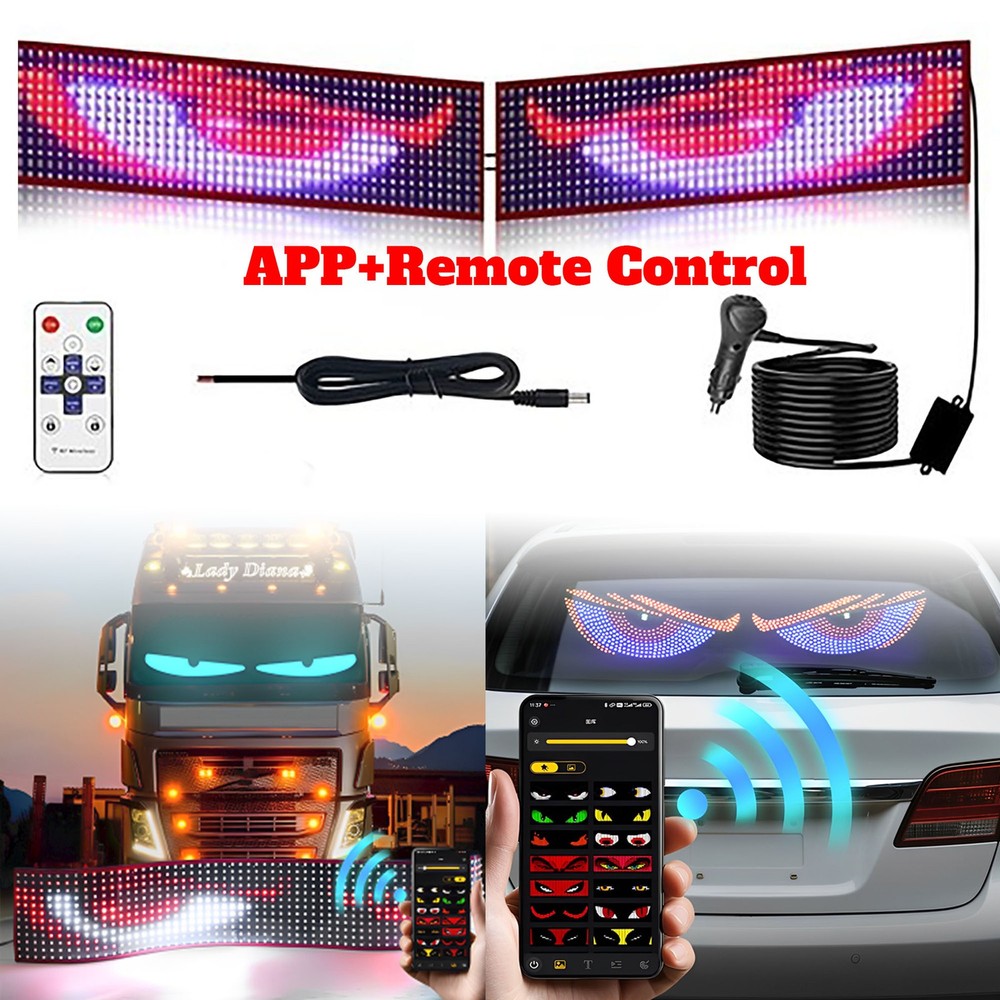 Devil's Eye Strips For Truck SUV|Perfectly Synced Dynamic Patterns,Remote&APP