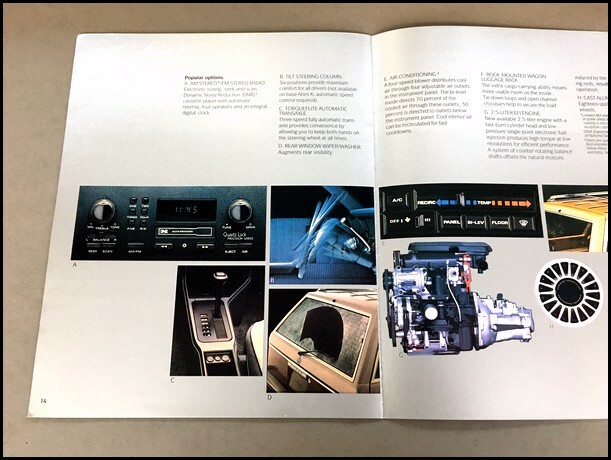 1986 Dodge Aries K 18-page Original Car Sales Brochure Catalog