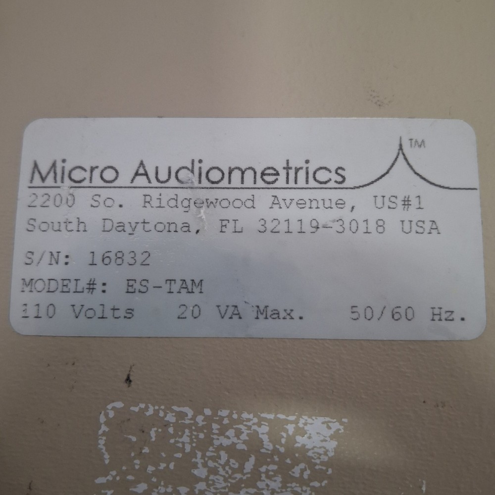 Micro Audiometrics Earscan 3 Audiometer