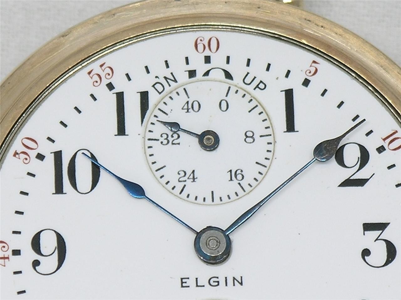 RARE 19 JEWEL 18S BW RAYMOND GR. WIND INDICATOR POCKET WATCH, SERVICED!