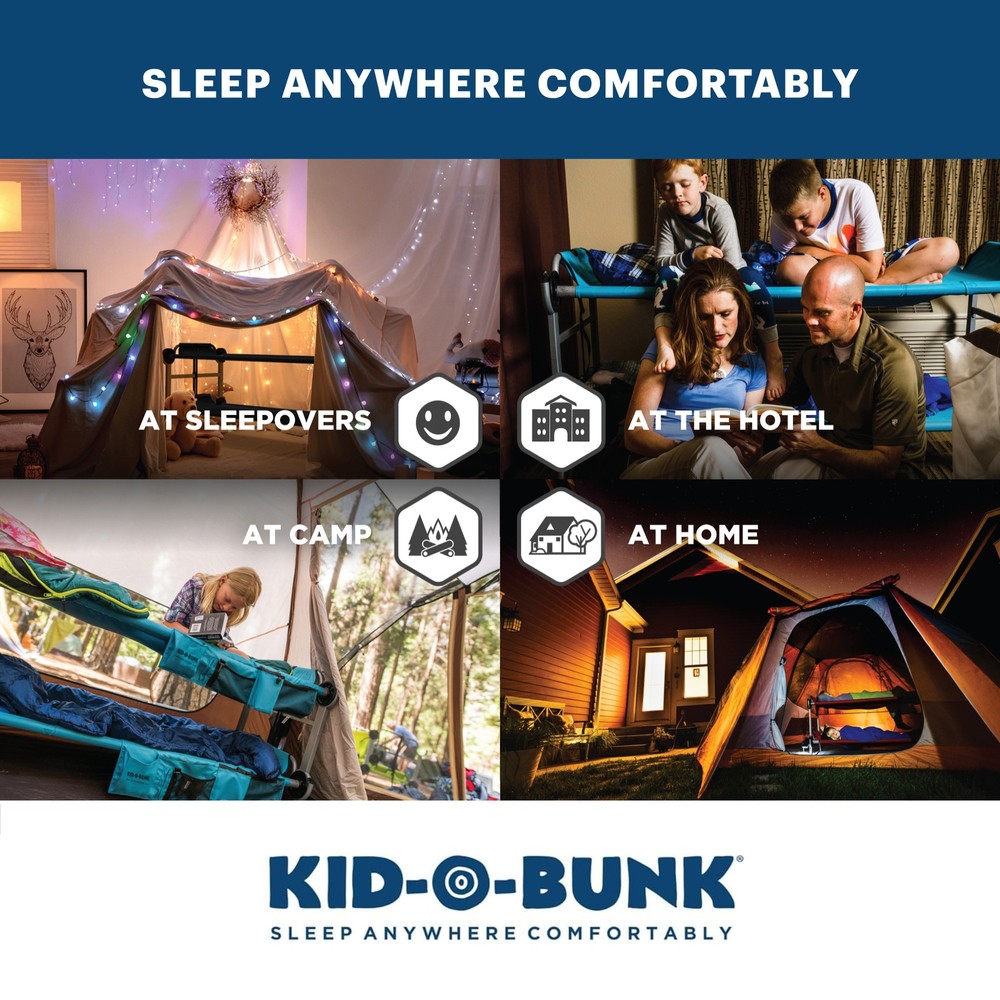 Disc-O-Bed Stack Adapter Kit for Kid-O-Bed and Kid-O-Bunk Cot Systems, Silver