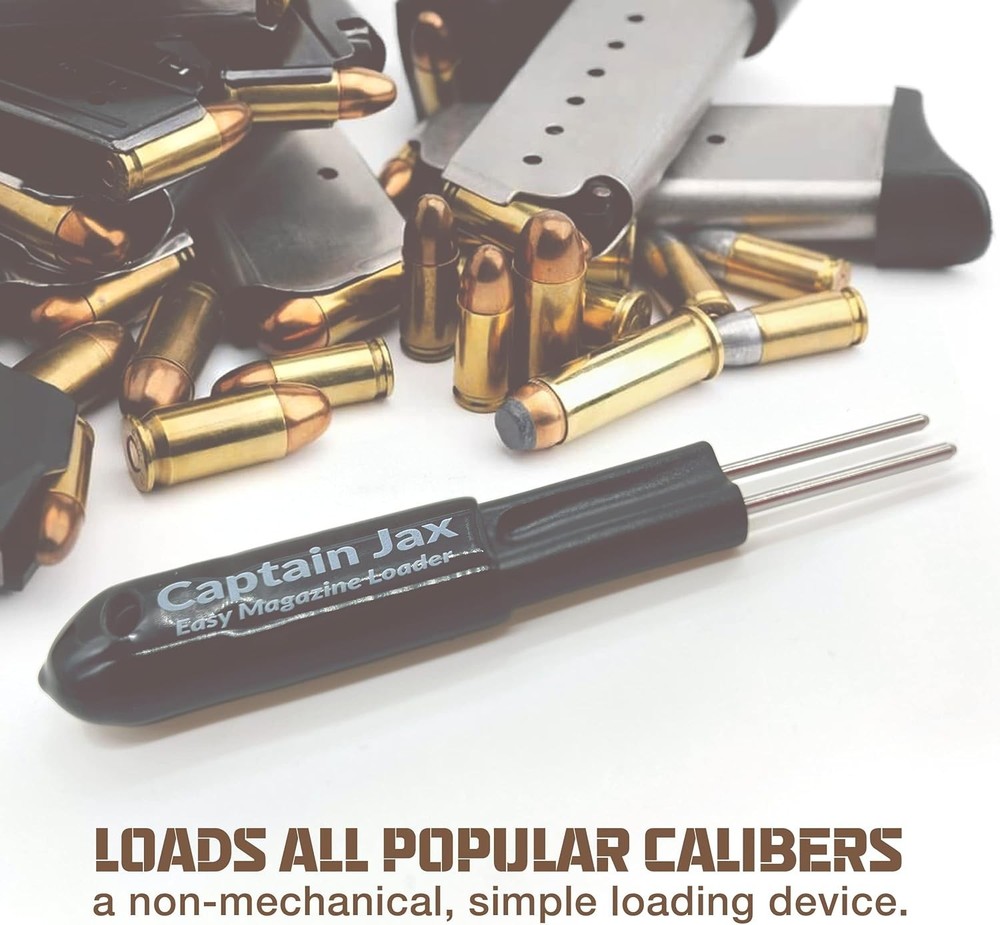 Durable Stainless Steel Magazine Loader - 2-Pack for Easy One-Hand Loading