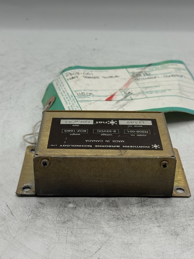 Northern Airborne Technology RS08-001 Remote Switch READ