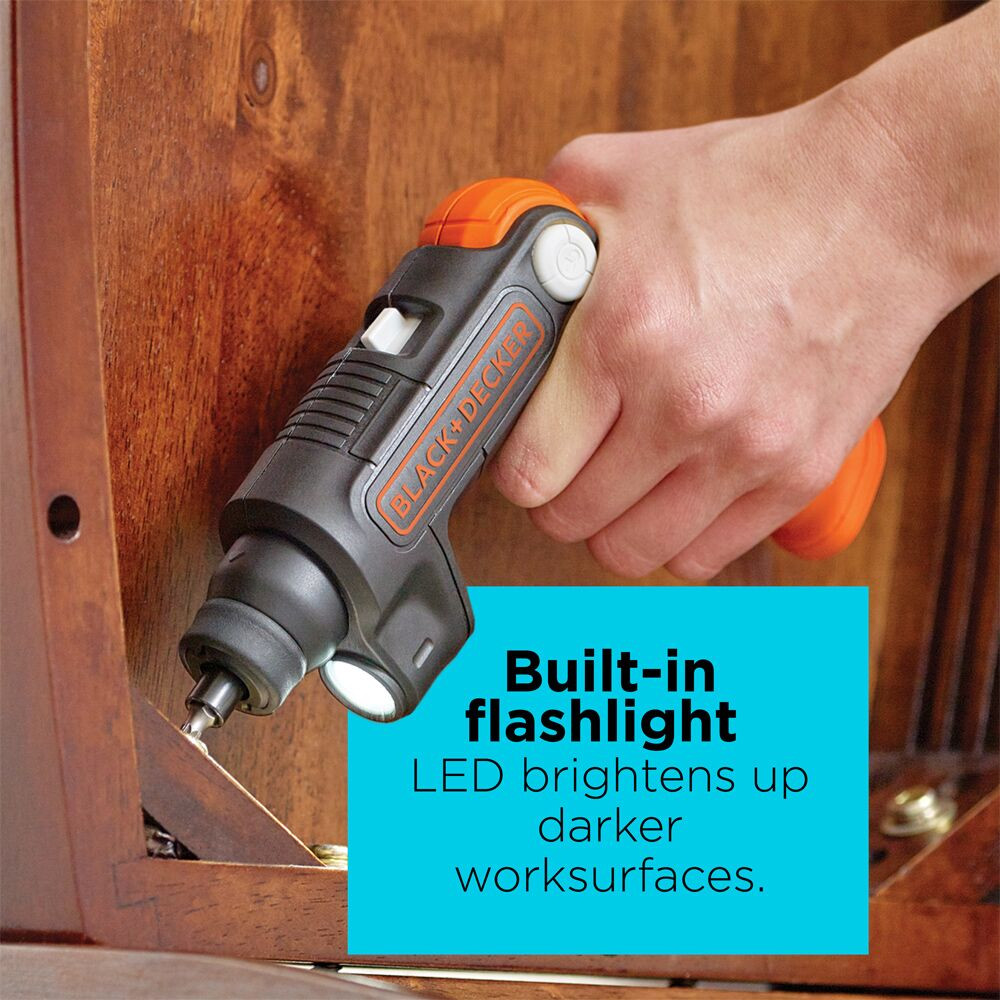 BLACK+DECKER 4V Max* Lithium Ion Lightdriver Cordless Screwdriver - BDCSFL20C