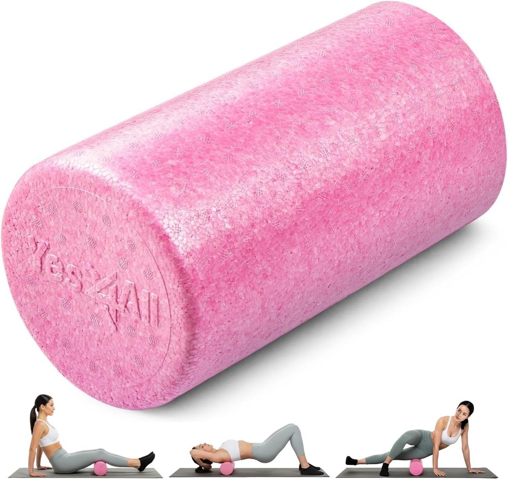 High-Density EPP Round Back Roller Foam, Exercise Foam Roller for Yoga, Pilat...