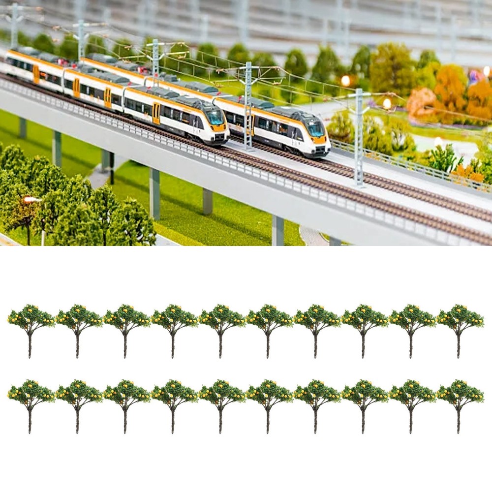 DIY Model Trees O Scale 20 Pcs Architecture Tree Orange Fruit Tree Model Replace