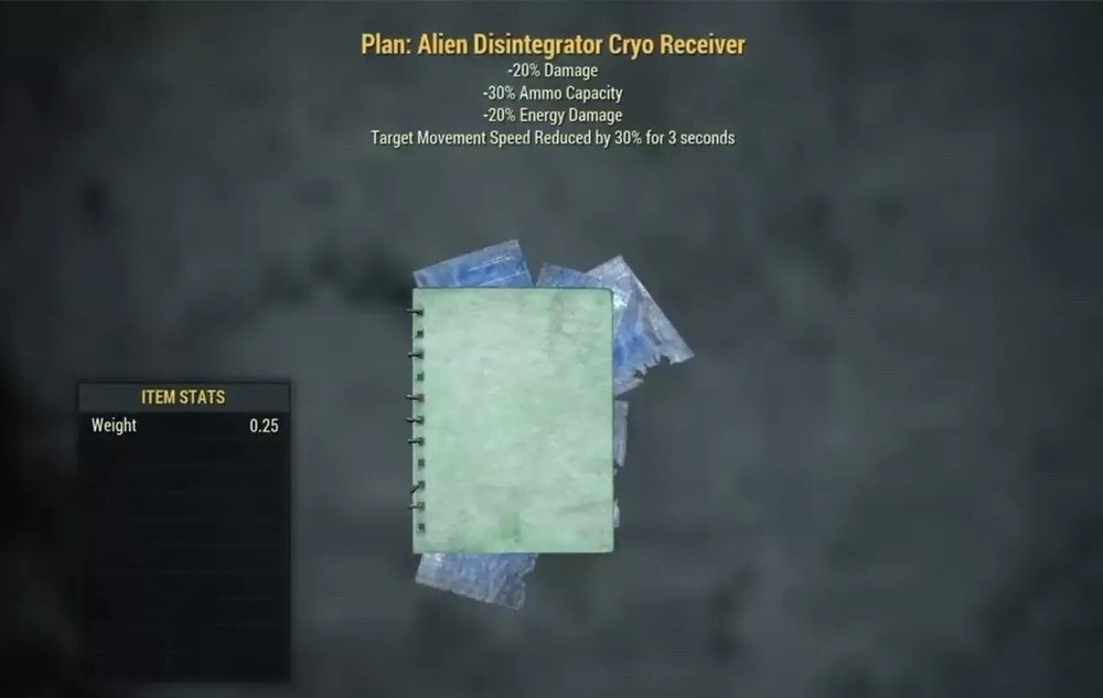 (Xbox) Alien Disintegrator Cryo Receiver Plan