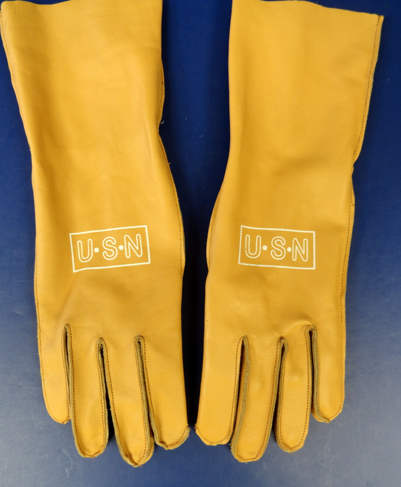 US NAVY Bu AERO TYPE B-3A LEATHER FLYING GLOVES SIZE MEDIUM