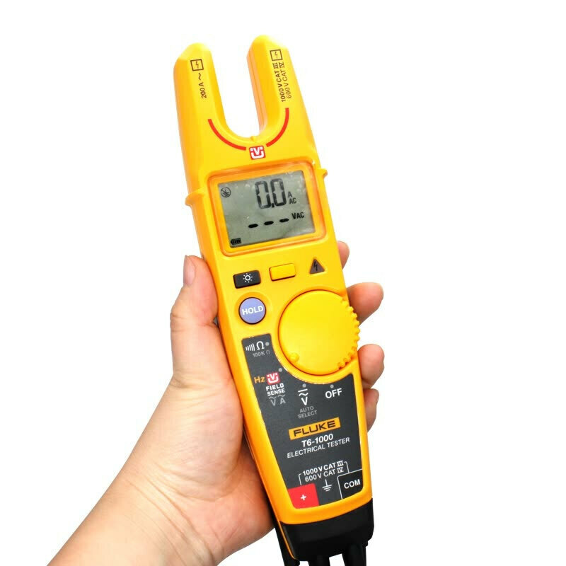 Fluke T6-1000 Clamp meter Electrical Tester FieldSense Technology&carry case
