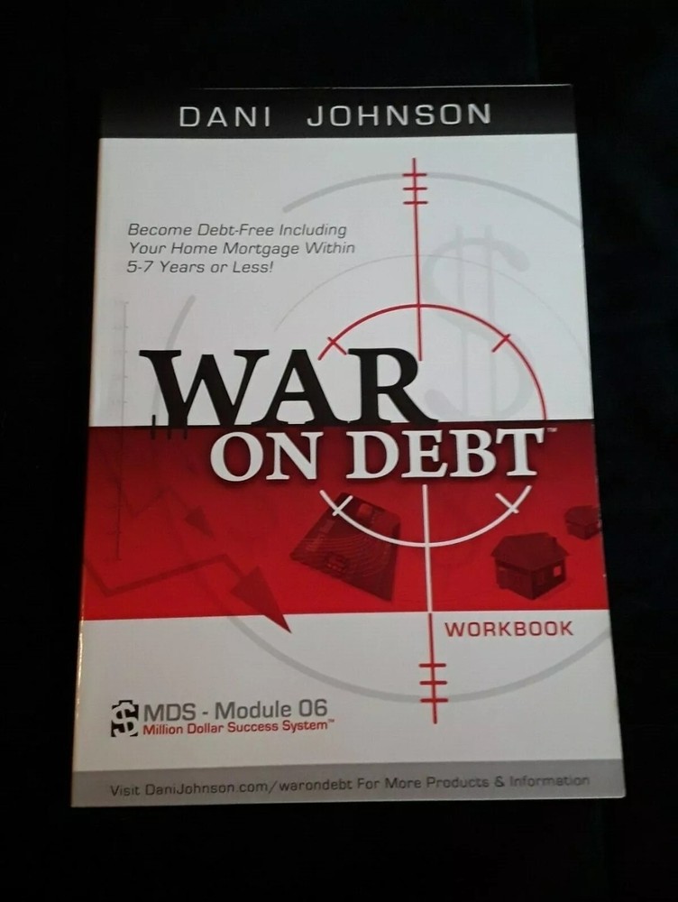 Dani Johnson WAR ON DEBT SET Home Study Program DVDs WORKBOOK 