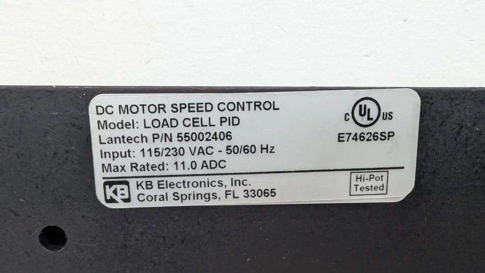 Lantech 55002406 DC Motor Speed Control Load Cell PID A57524 KB Electronics
