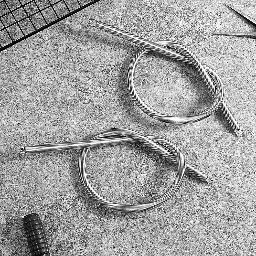 20 Inch Screen Door Spring, 2PCS Long Extension Spring Silver