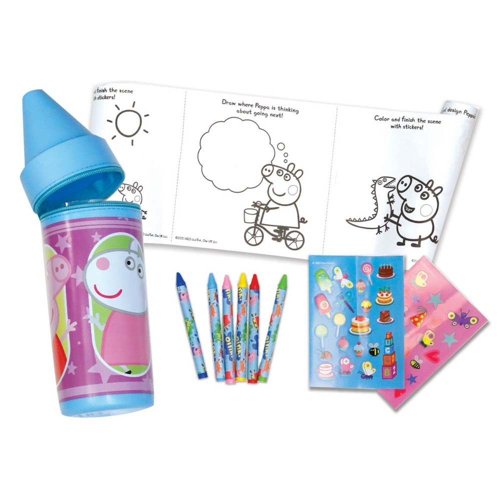 Peppa Pig: Color & Sticker Activity - Zipper Case