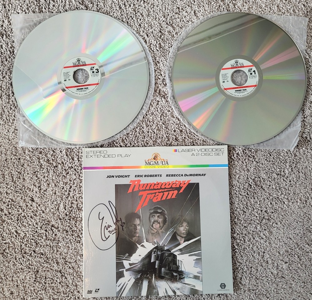 Eric Roberts Signed Autographed 'Runaway Train' LaserDisc - w/COA