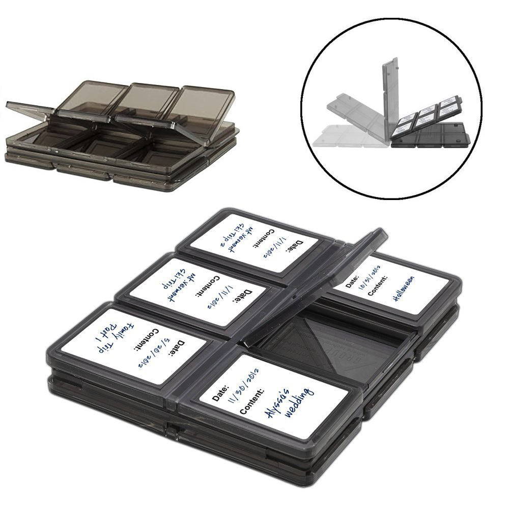 12-Slots Foldable Memory Case For Canon Powershot SX740 SX70 HS