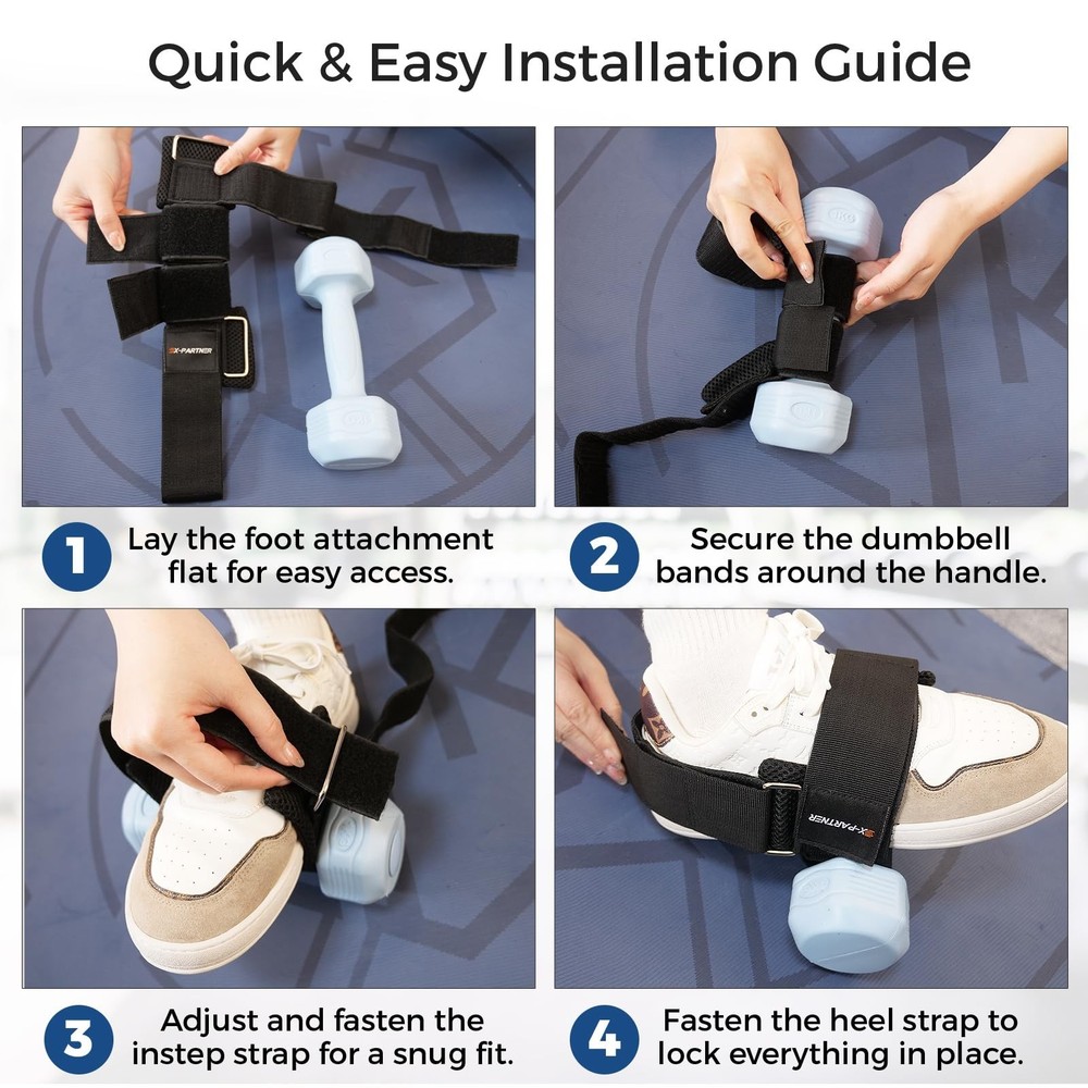 Monkey Foot Dumbbell Attachment for Glute Kickbacks & Leg Workouts, Adjustabl...