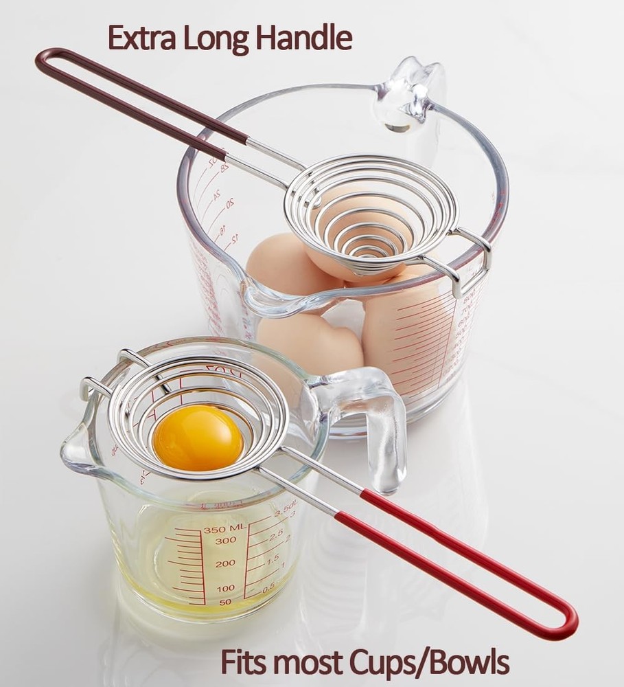 Egg Separator Yolk White Stainless Steel Silver
