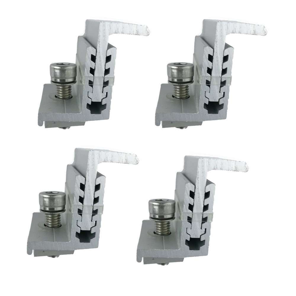 Solar Panel Assembly Mounting Z Bracket Kits 4 Units Adjustable