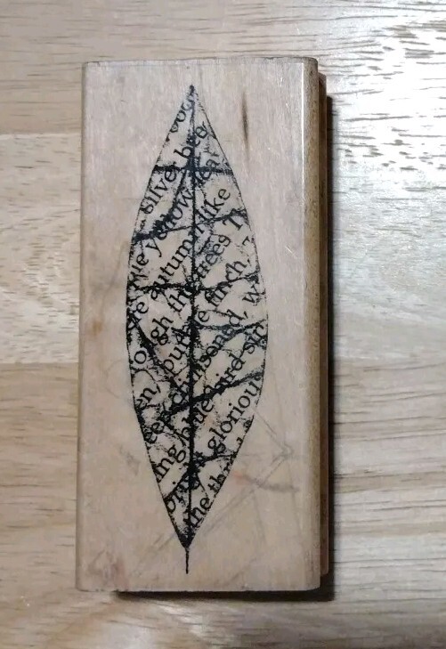 stampendous n134 long leaf text