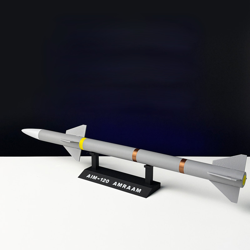 1:8 US Raytheon AIM-120 AMRAAM Missile Model 45cm 3D Printed Military Collection