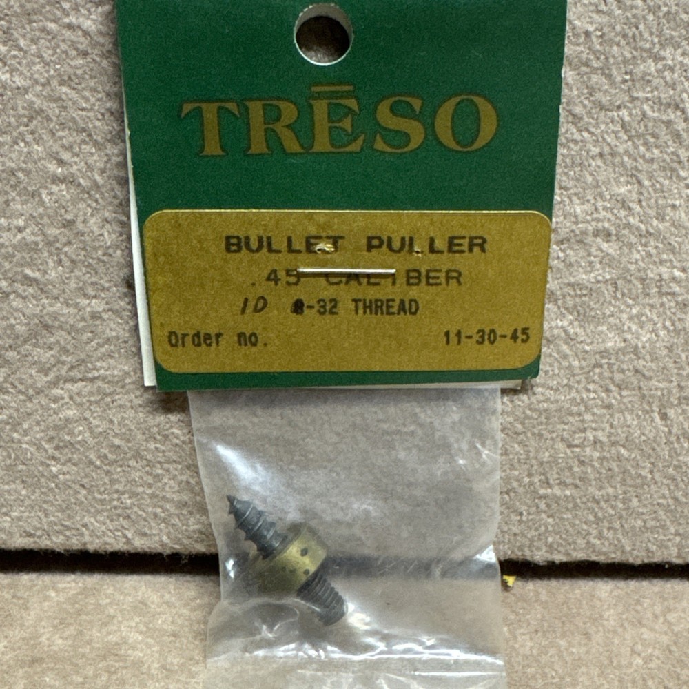 Treso Bullet Puller  45 Cal 10x32