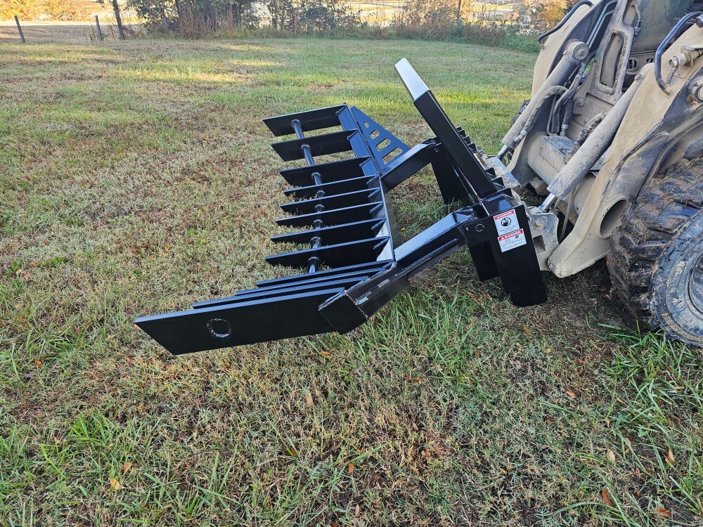 96" Severe Duty Root Rake/skidsteer/tractor Universal Hookup