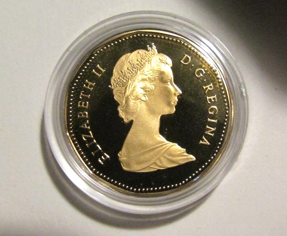 Canada 1987 Proof Dollar with COA in original box