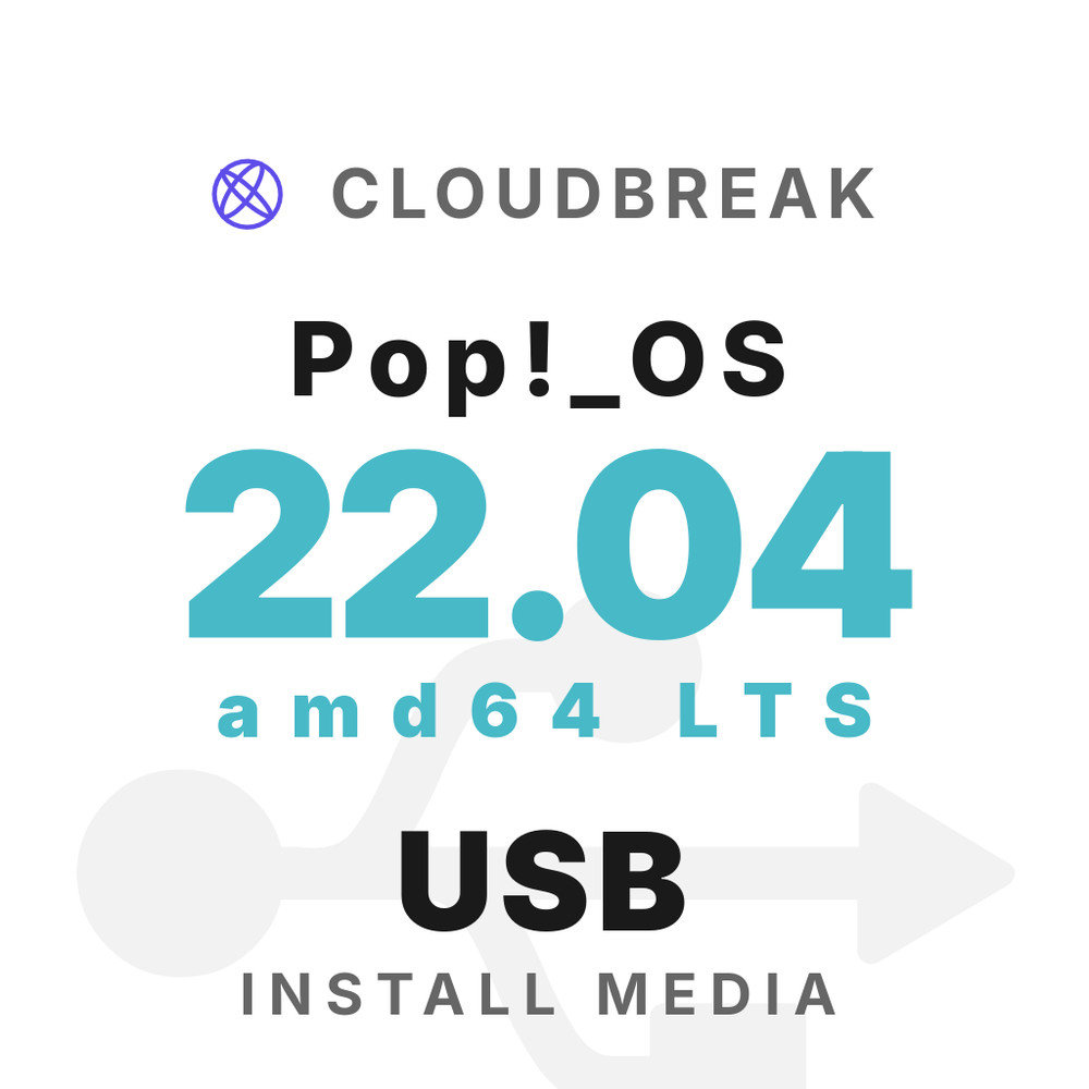 Pop!_OS 22.04 amd64 LTS Bootable/Live Install USB NEW
