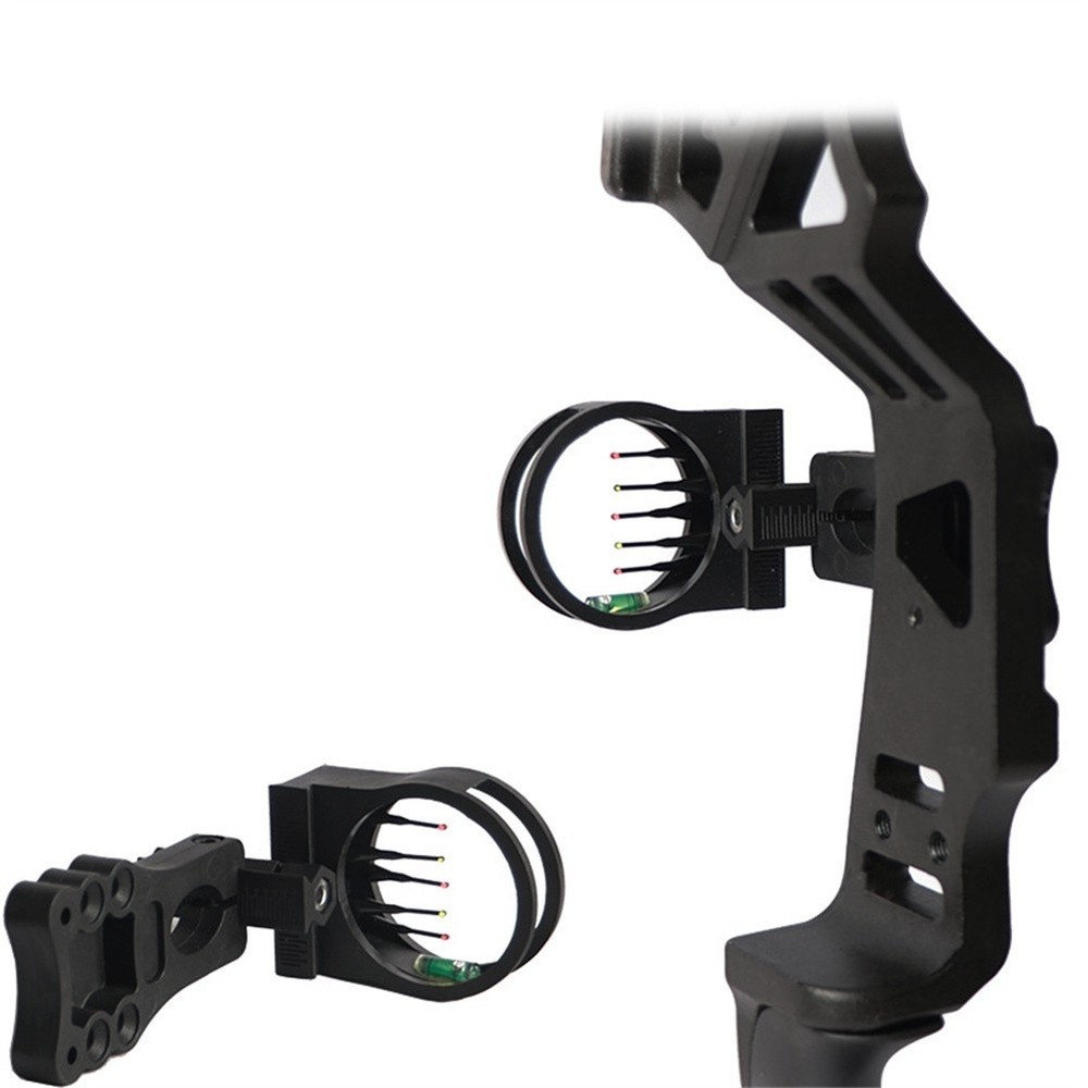 Improved Accuracy Recurve Bow Sight 5 Pin Structure Circular Vision