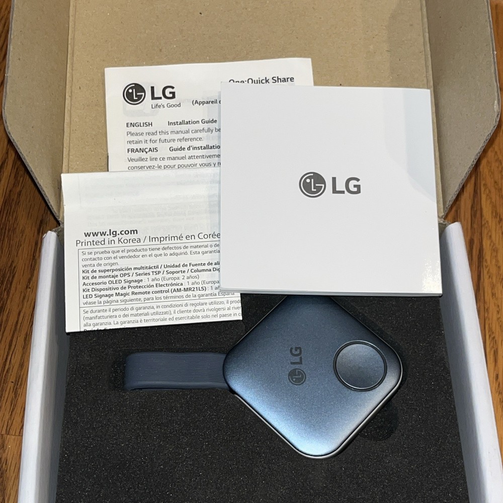 LG One:Quick Share Wireless Presentation Solutions Screen Mirroring NEW open Box