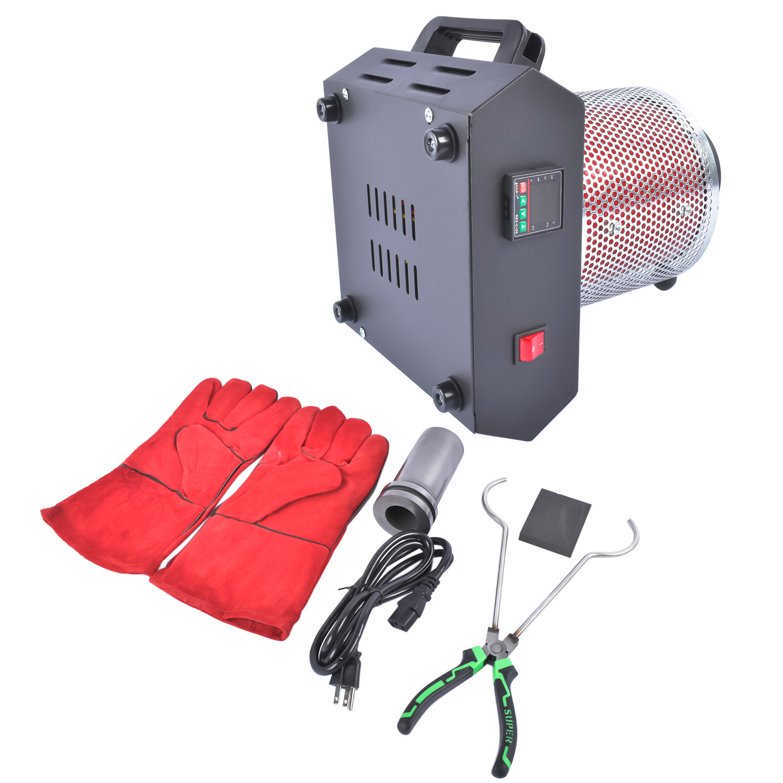 Electric Melting Furnace 1350W Electric Gold Smelting Furnace Kit 1KG/2KG/3KG