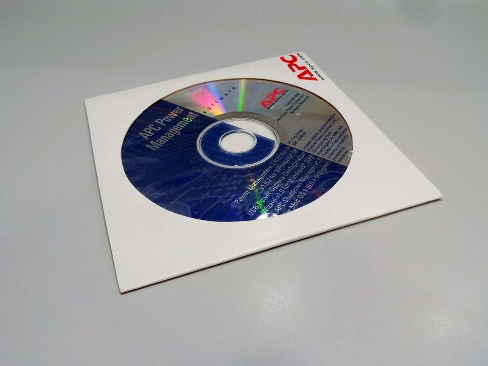 New APC POWER MANAGEMENT SOFTWARE CD Extensions 991-2004A Backup Battery UPS