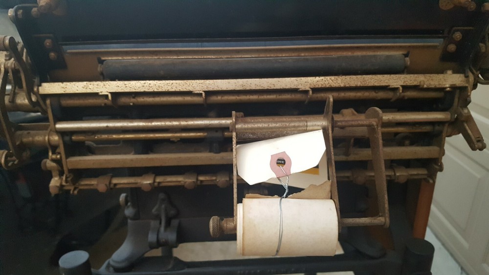 Vintage Burroughs Class 1 Model 1 1924 Adding Machine W/Stand