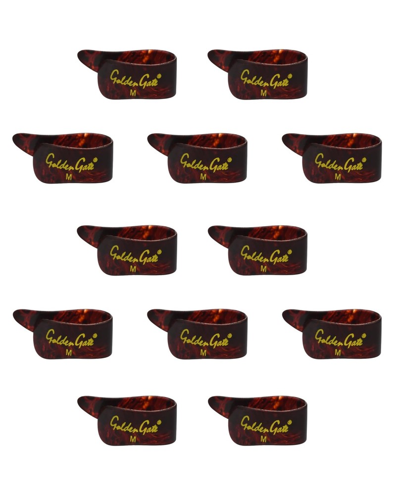 Golden Gate GP-3T Thumb Picks – Tortoise – Medium – Dozen