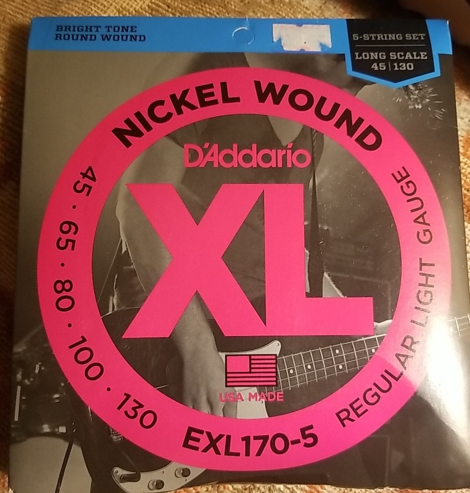 D'Addario EXL-170 5 String Bass Set