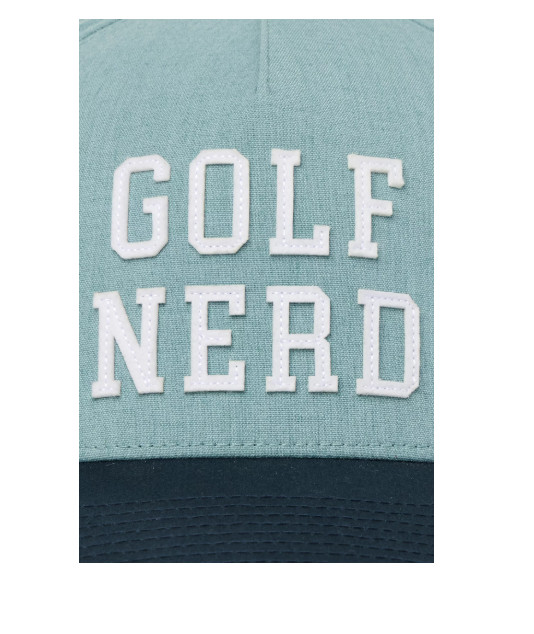 Travis Mathew Golf Nerd Snapback Hat Blue