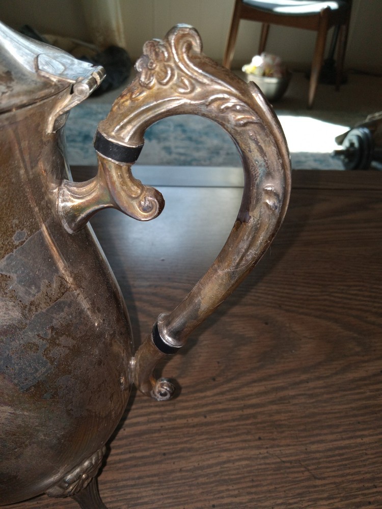 vintage silver plated teapot