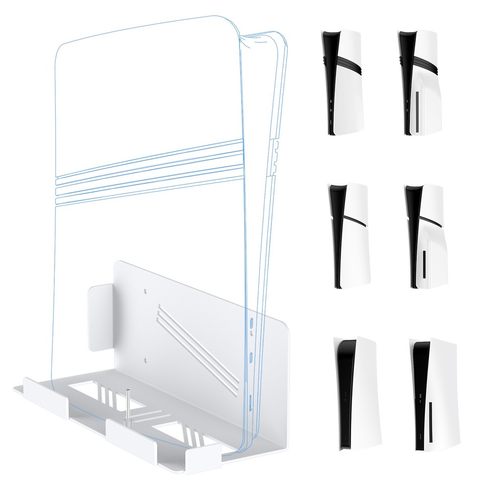 Wall Mount for PlayStation 5 Pro/Slim Console Metal Controller Holder
