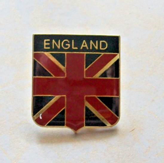 England Union Jack Shield Pin Badge