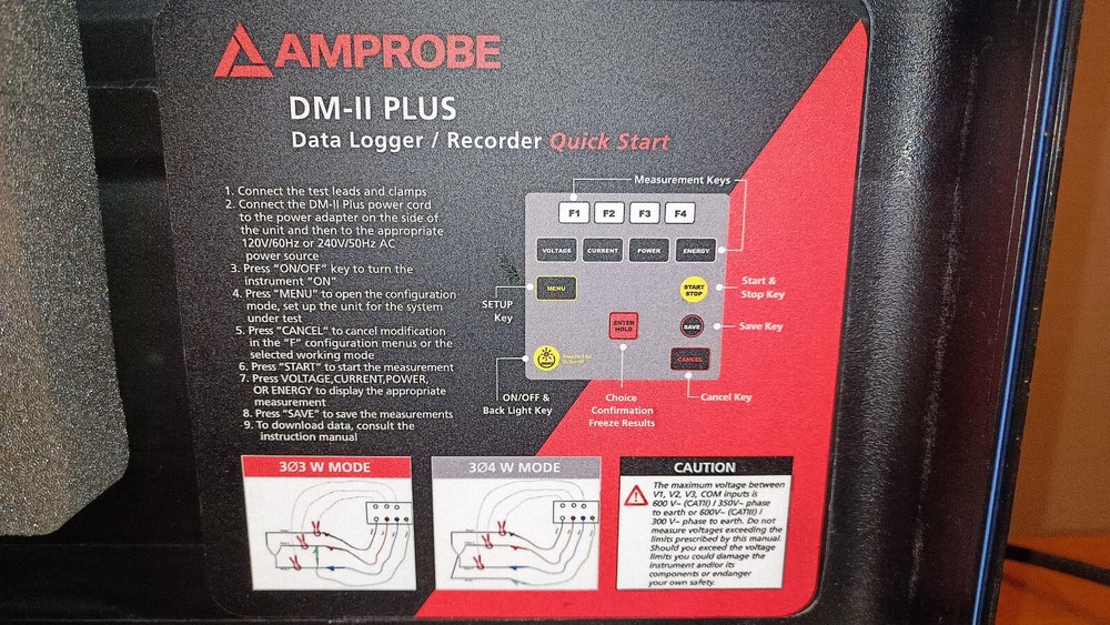 Amprobe DM-ll Plus Data Logger / Recoder - READ Description!